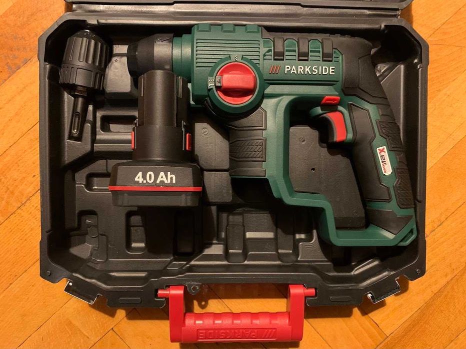 Акумулаторен перфоратор Parkside 12V Две функции внос Германия