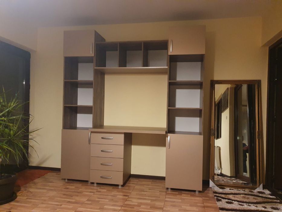 Biblioteca Birou mdf lucios