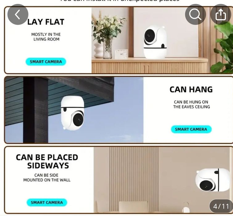 Бебефон безжичен 360 градуса нощен режим и звук