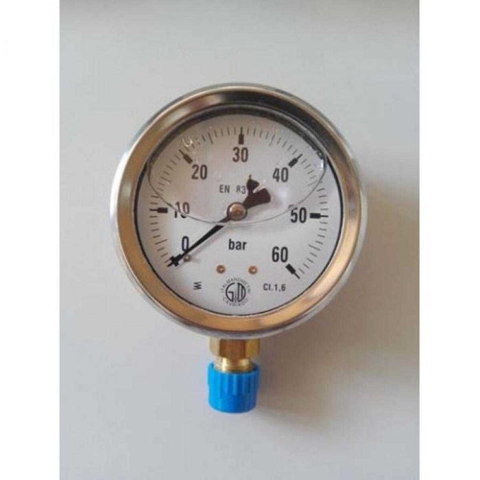 Манометър-радиален с глицерин ф100mm, G1/2