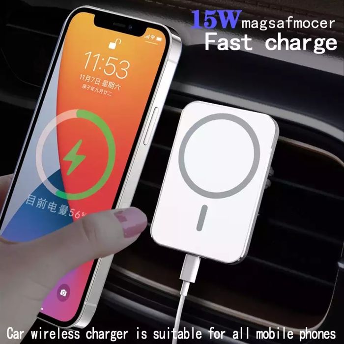 Iphone - Incarcator Auto Cercle Wireless Magnetic 15W Fast Charger