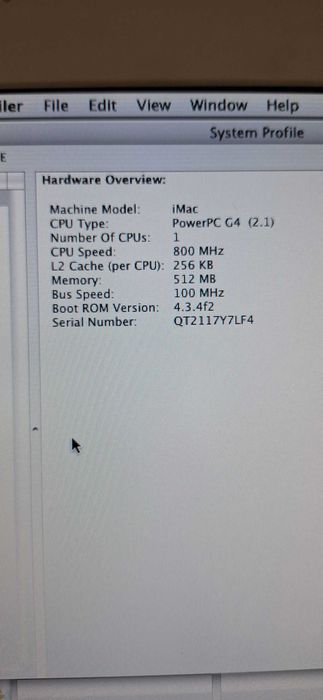 Retro, colectie, iMac PowerPC G4 800 MHz,  2002