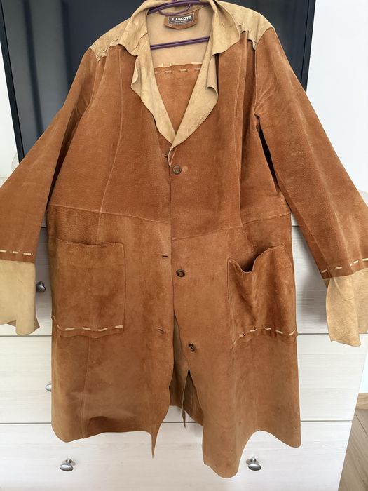 Palton Vintage piele întoarsă
