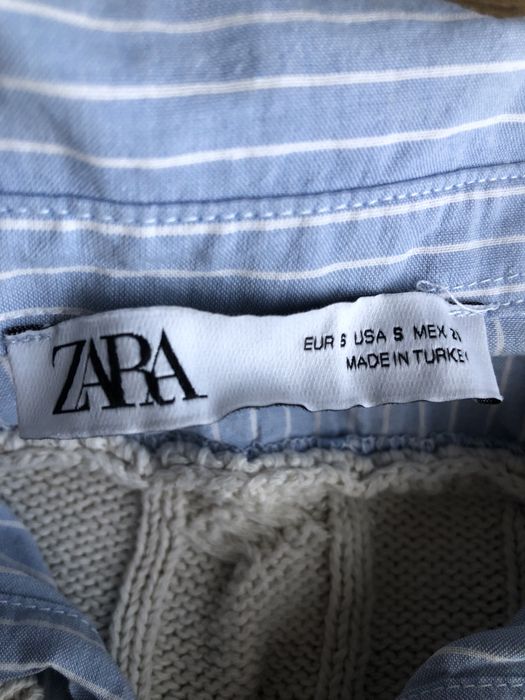 Zara зара блуза с къс ръкав
