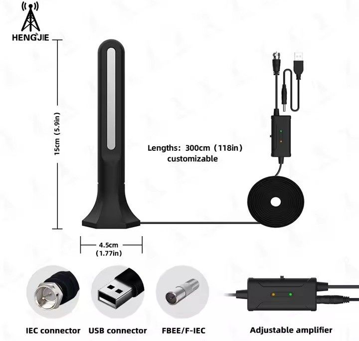 Antena TV Digitala HD cu Amplificator de Semnal,4K