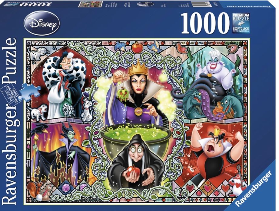 Пъзел Ravensburger Вещиците на Дисни , 1000 части