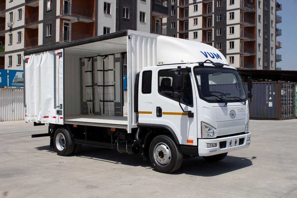 Автофургон шторно-тентом FAW Tiger V [24,6 м³] дизель