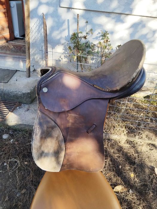 Șa piele maro originala călărie