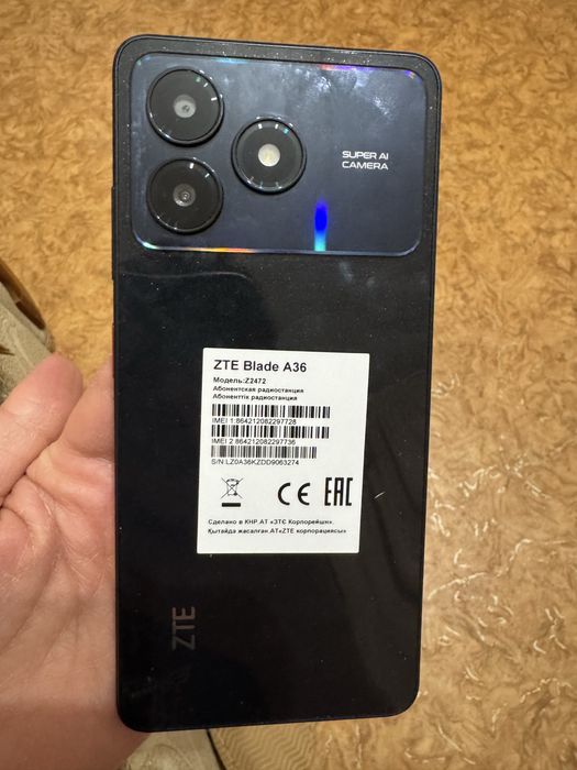 Продам смартфон ZTE A36