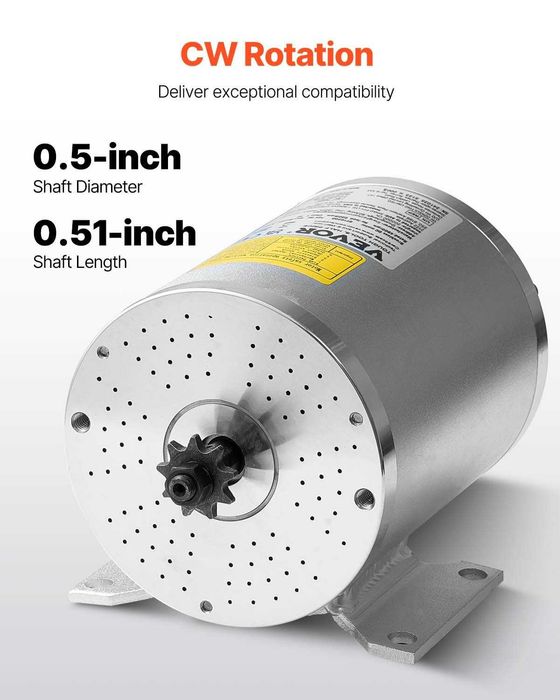 Motor DC 1800W 48V 4500rpm + controller Nou ambalat