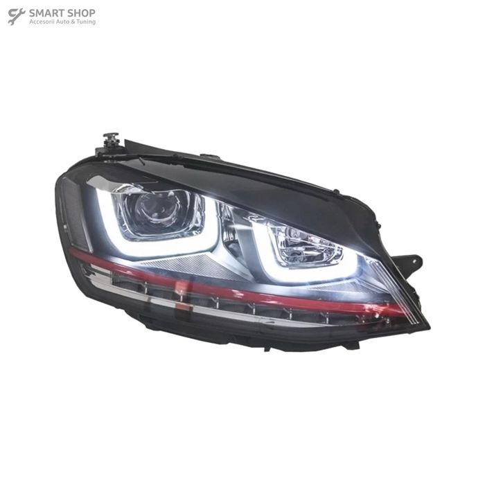 Faruri 3D LED compatibil cu VW Golf 7 VII (2012-2017) R20 GTI Design Semnal Dinamic LED