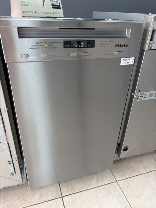 Miele G 4722 scu тясна миялна за частично вграждане/Auto open/24 мес гаранция