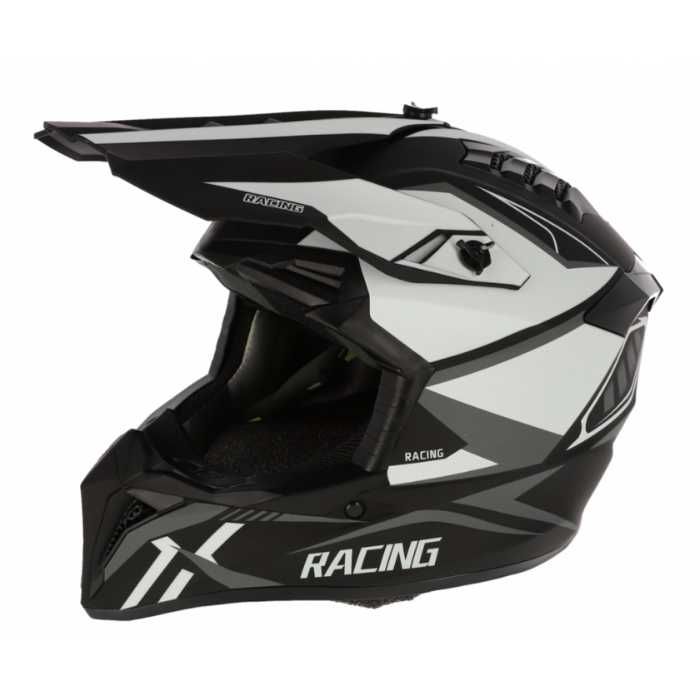 Крос каска WLT-127 за мотор, мотокрос, ендуро и АТВ - M и L - черно-бяла