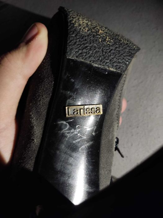 Cizme Larissa pentru femei/dame din piele intoarsa marimea 37