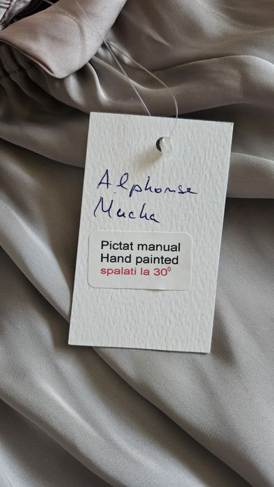Maieu satin pictat manual