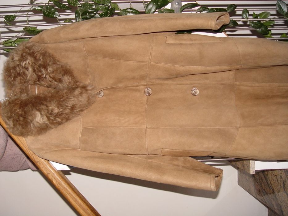 кожено палто/кожух/ от естествена кожа -мечта за северна зима