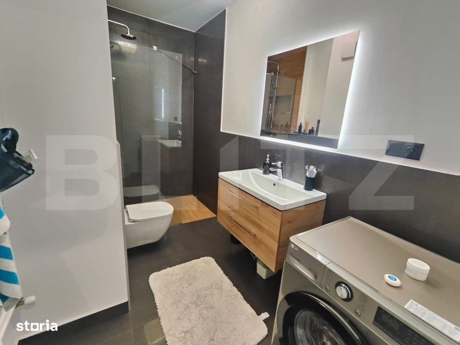 Apartament 3 camere, 64mp, etaj 1, la cheie, parcare, zona Vivo
