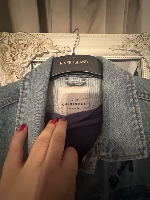 Geaca de blugi cu print