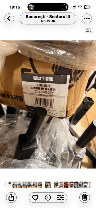Sfoara franghie antrenament fitness noua Made in Germany pret 250 lei
