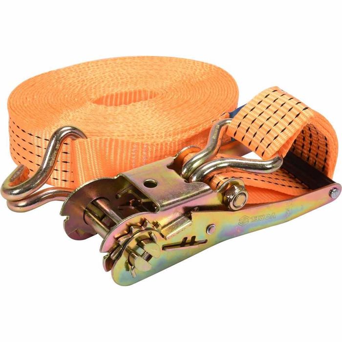 Колан за укрепване на товари с тресчoтков механизъм, 5 тона 12 метра