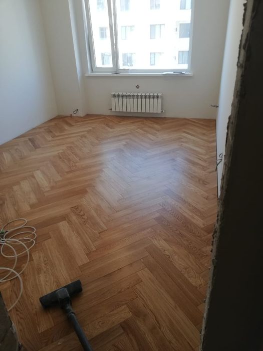 Укладка паркета.