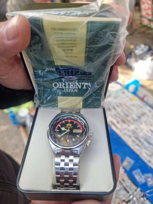 ORIENT WORLD TIME — механические часы с автоподзаводом, Japan (винтаж)