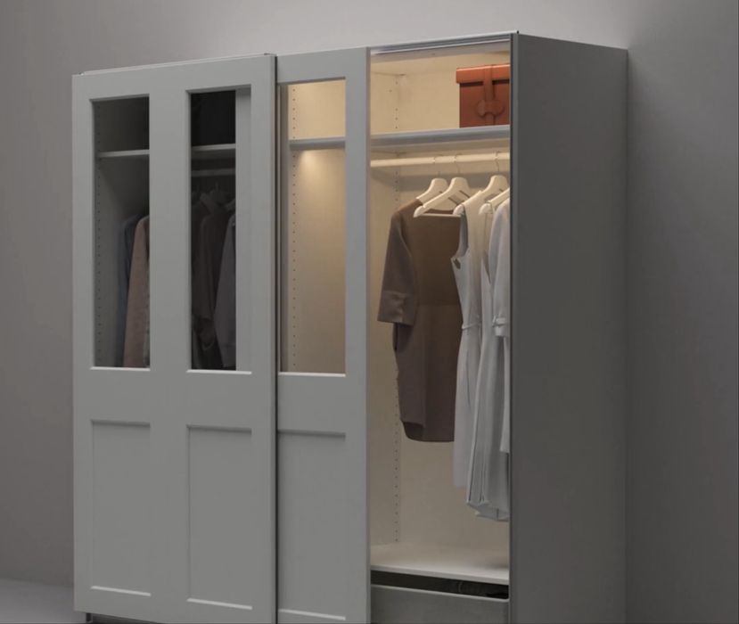 Nou - Set complet iluminare dulap 96 cm latime