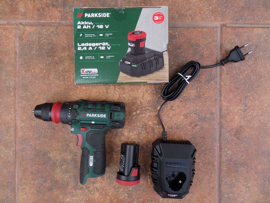 Autofiletanta gaurit insurubat Parkside cu incarcator,acumulator noi