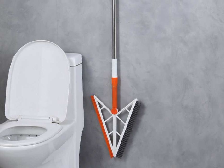 Силиконова метла/четка с регулируема дръжка – магическа двойна глава