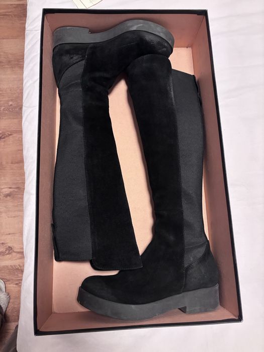 Cizme Musette din piele pana la genunchi