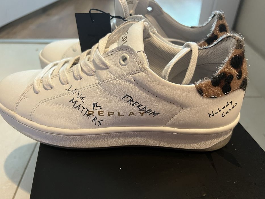 Маратонки от естествена кожа Replay