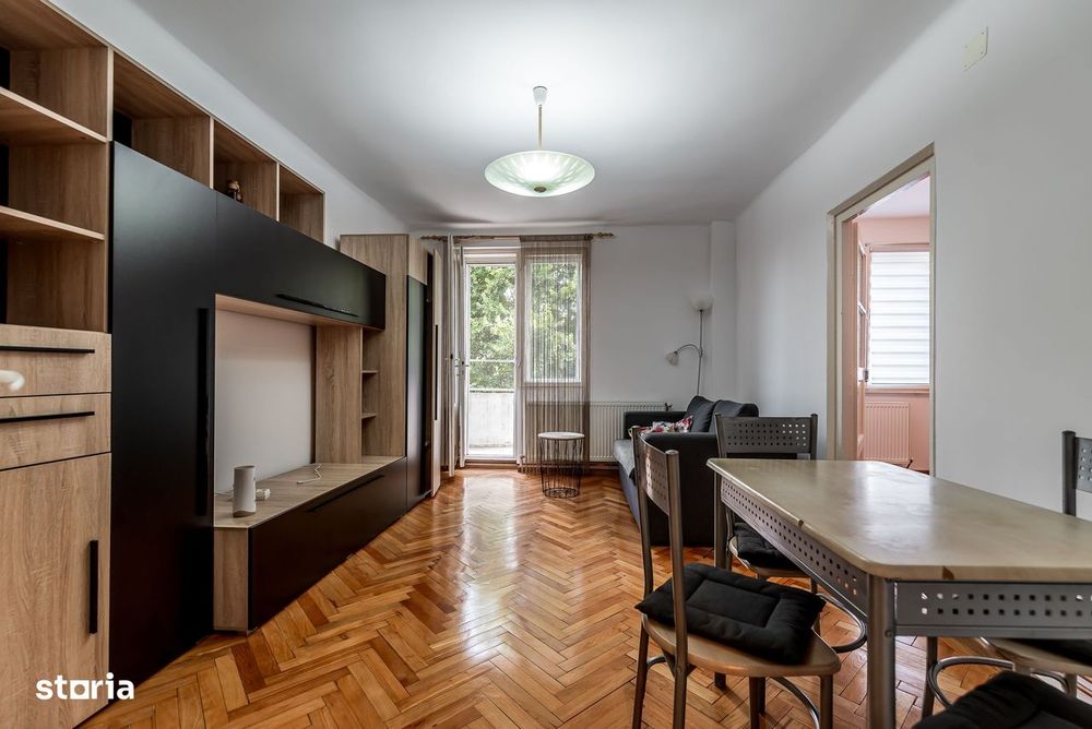 Câștigi o oră pe zi! Apartament cu 2 camere ultracentral, etaj 2