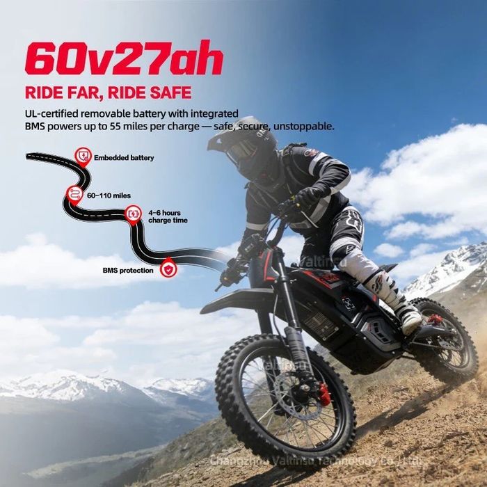 НОВО!!! Електрически Pit Bike Valtinsu EM-5 Pro  4800W 60V/27Ah