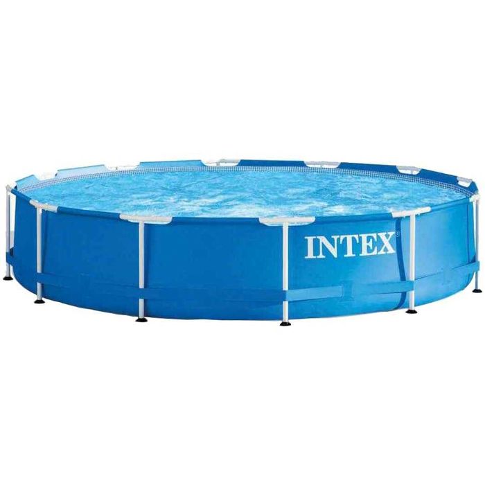 Piscina rotunda cu cadru meltalic Metal Frame Intex 28210NP, D366xH76 cm (nu contine pompa cu filtru) - RESIGILAT