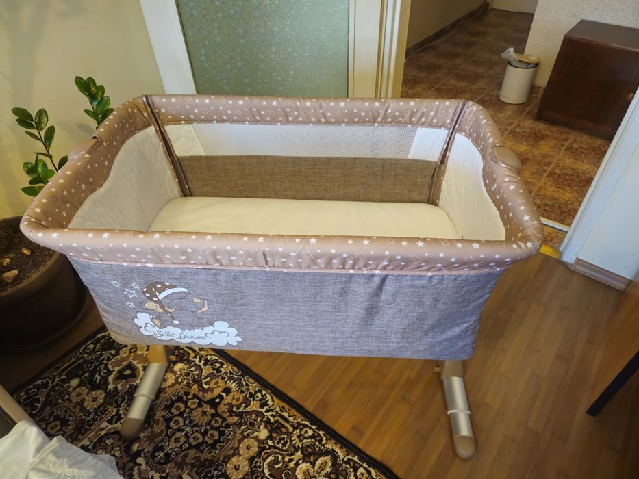 Бебешко легло Lorelli Sleep N Care бежова
