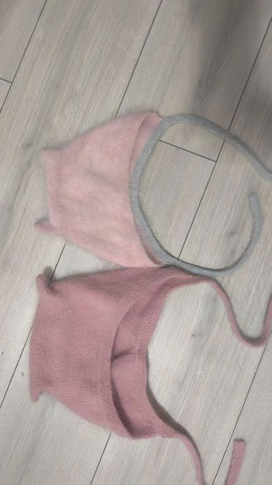 Шапки детские ручная работа (2шт)