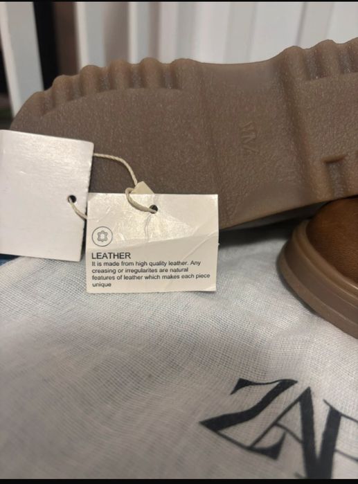 Ghete piele naturală Zara 22 impermeabile
