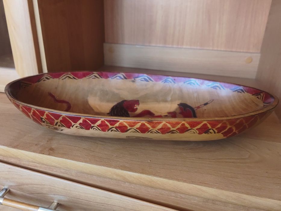 Дървена купа, дърворезба