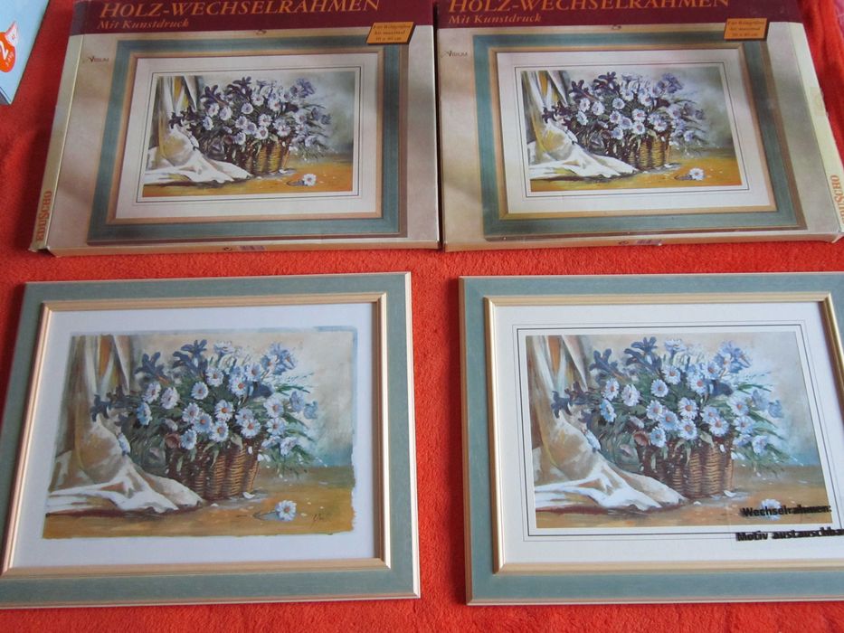 cadou rar 2x noua rama lemn,verde superba Germania