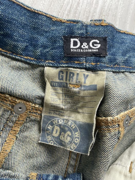 blugi boyfriend cu talie joasă Y2K Dolce& Gabbana de femei