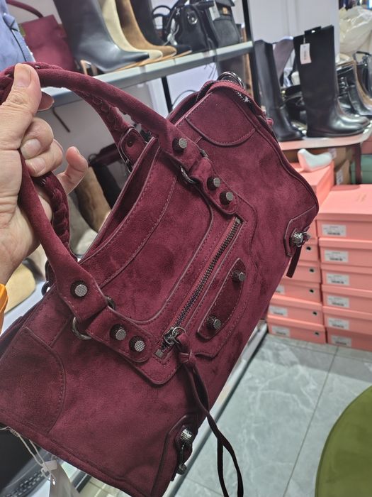 Сумочка замшевая