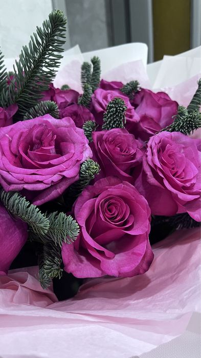 Роза большие букет