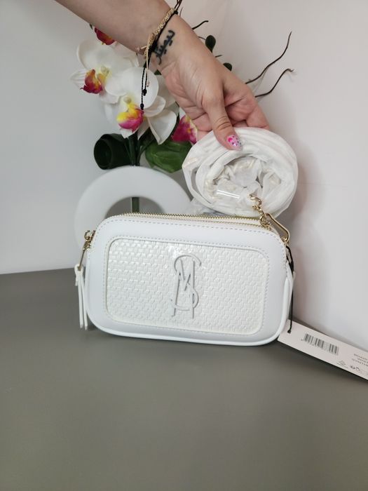 Steve Madden – дамска чанта тип camera bag, бяла