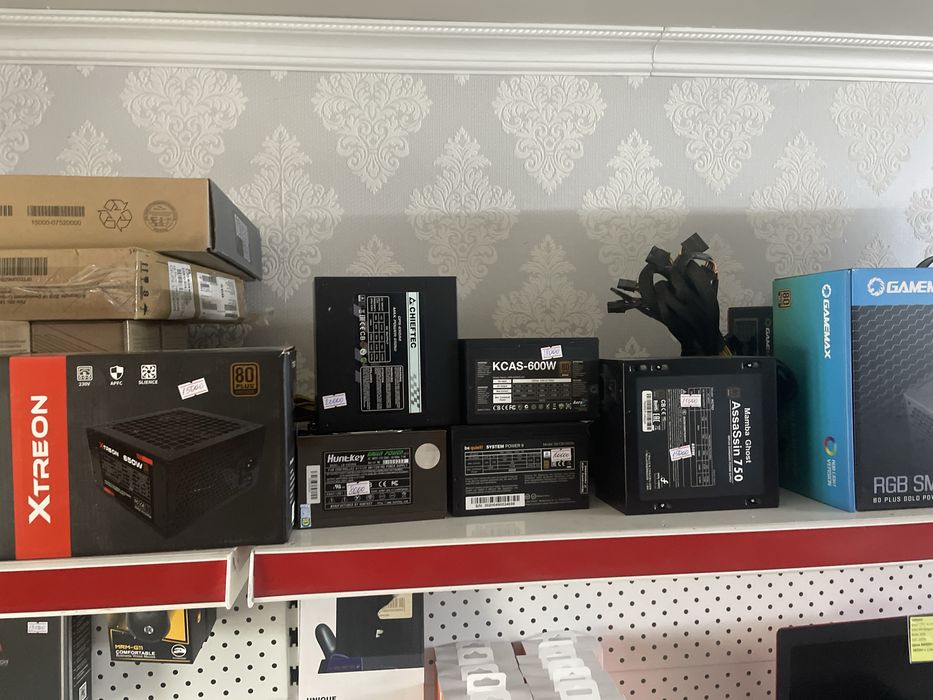Блок питания 450-650w, 6-8pin на видеокарту