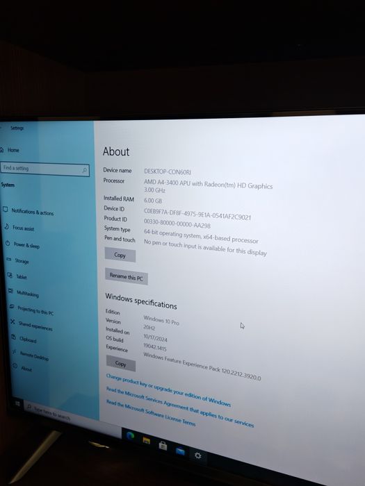 Sistem desktop AMD