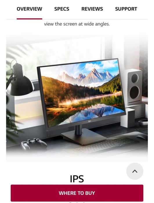 Монитор LG24MP400-B, 23,8”, IPS