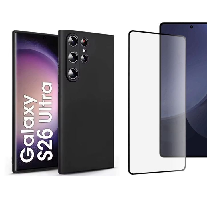 Samsung S25 EDGE/S25/S26/PLUS/ULTRA Husa Simple Case+Folie Sticla Full