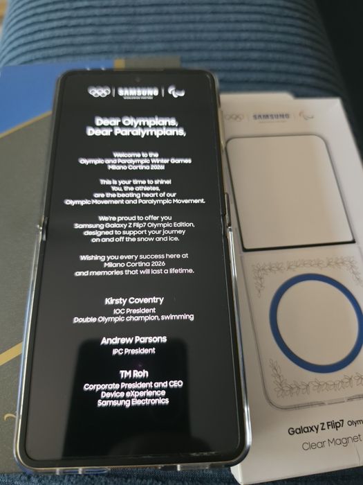 Samsung flip7 jocurile olimpice de iarna