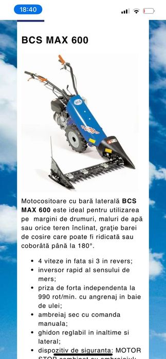 Motocositoare BCS 600 că și noua