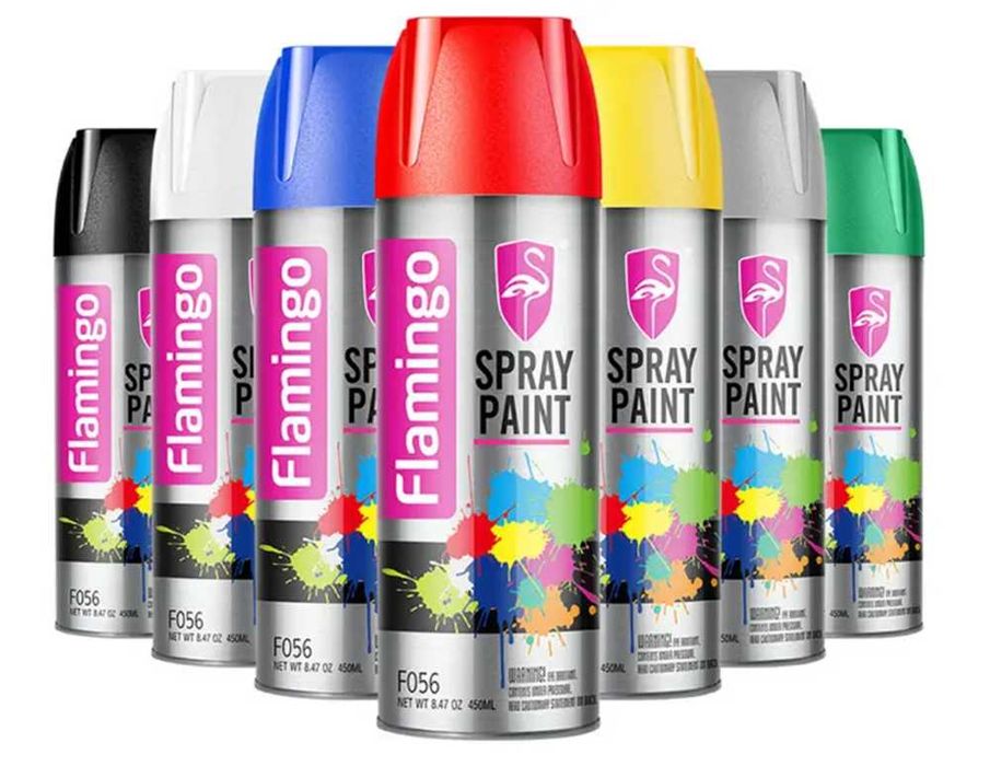 Спрей боя за всякакви повърхности 9 цвята 450 ml.